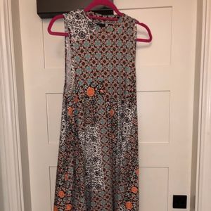 Multi Color turtle neck dress